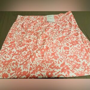 Croft & Barrow Pink Floral Easy Knit Skort
